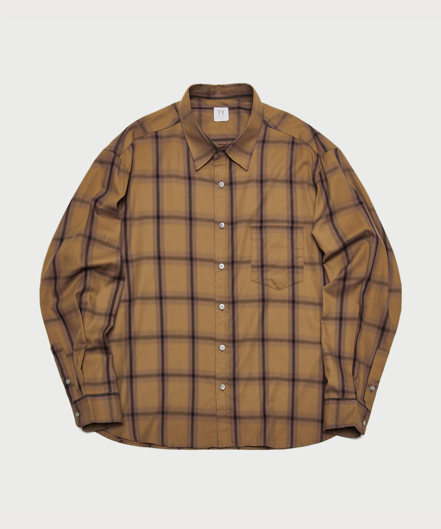 All day ombre shirt_Mustard