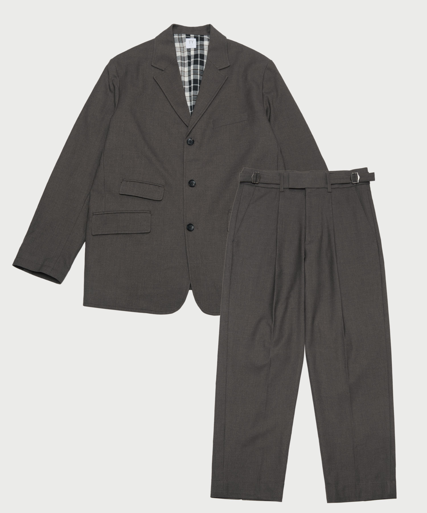 Classic wool suit setup_Brown