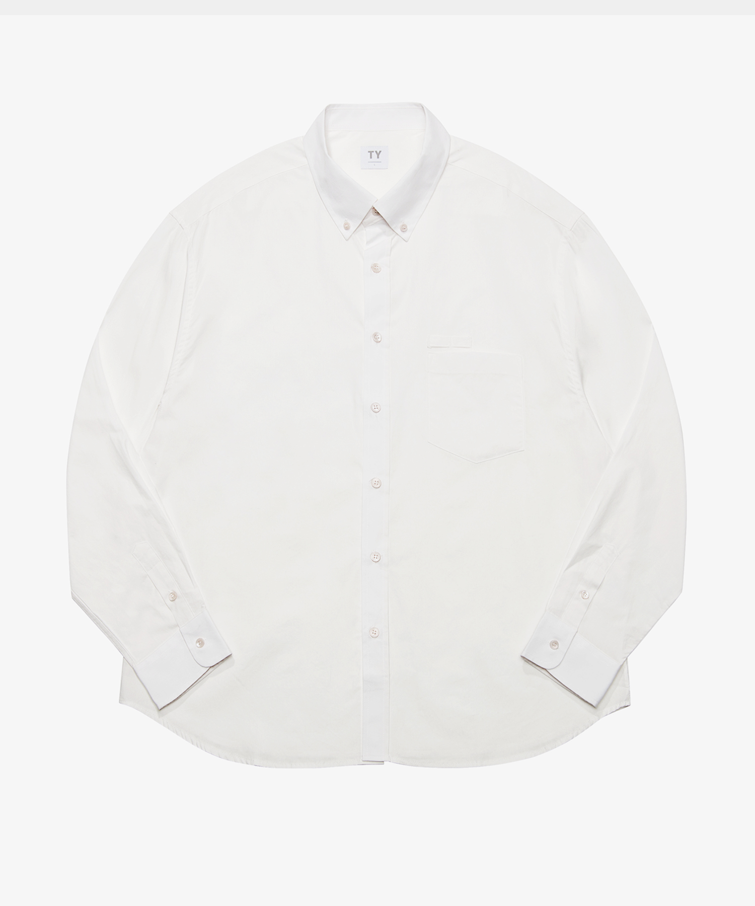 All day button down shirt_Ivory