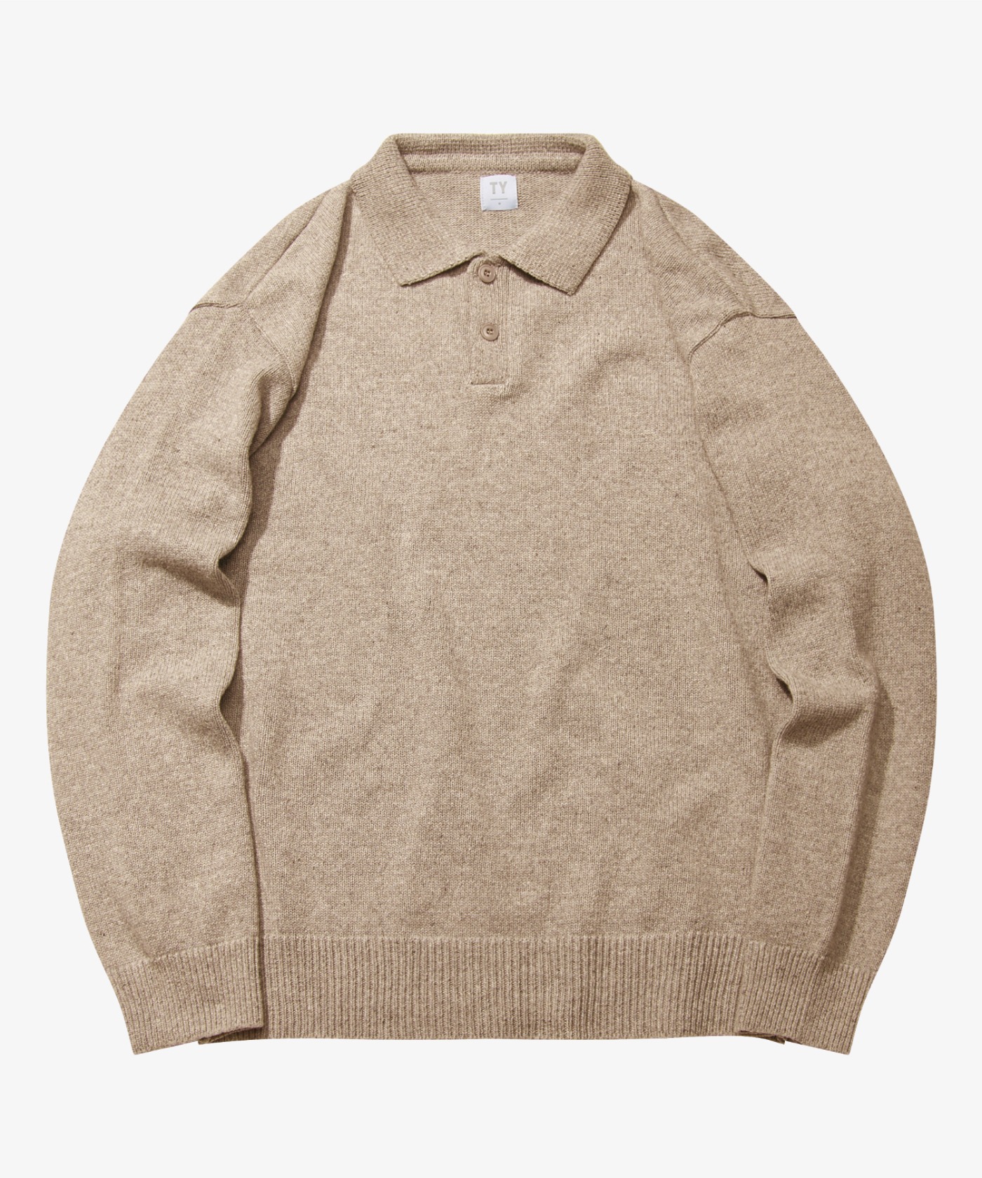 Pullover collar knit_Wood