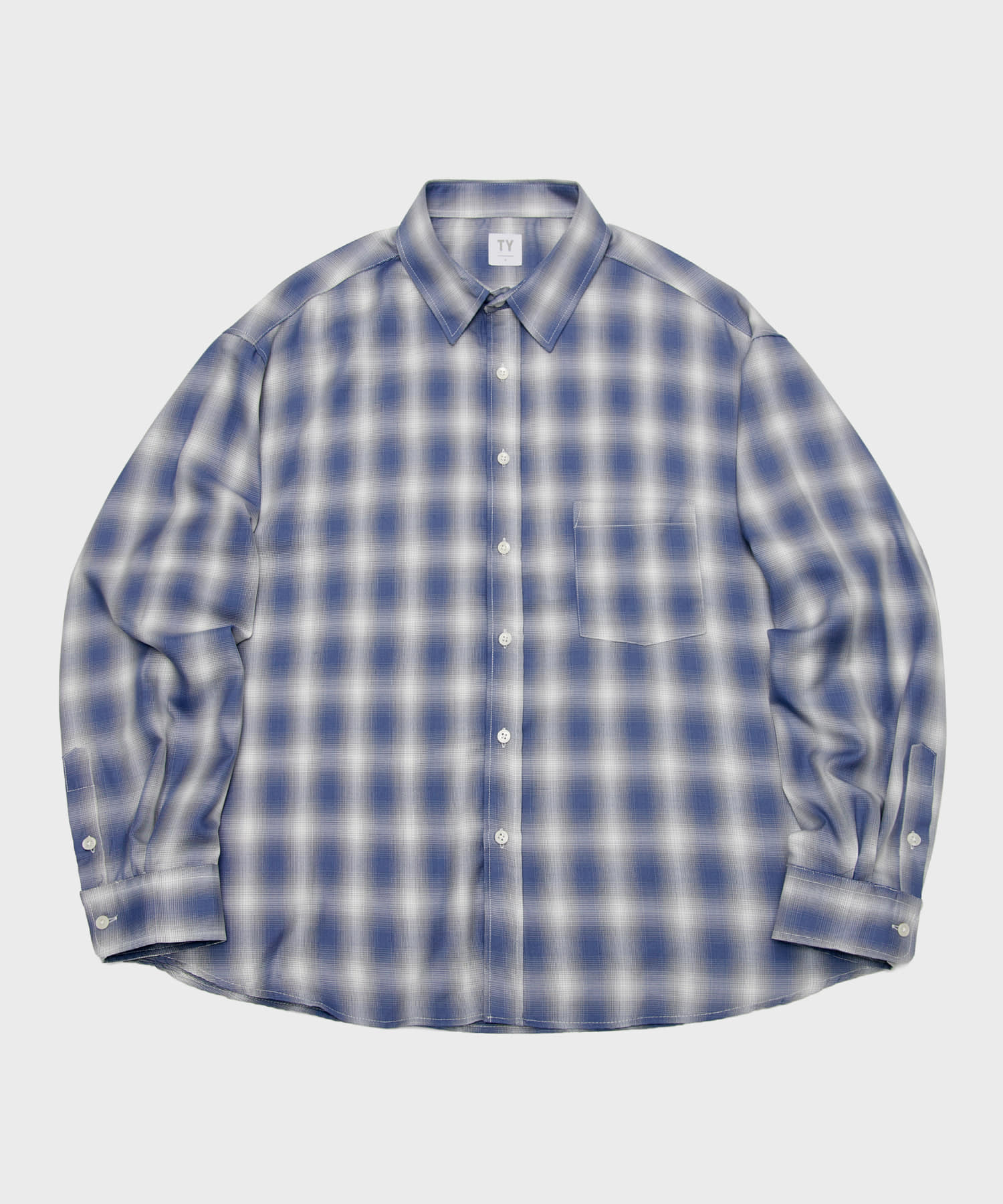 All day ombre shirt_Navy