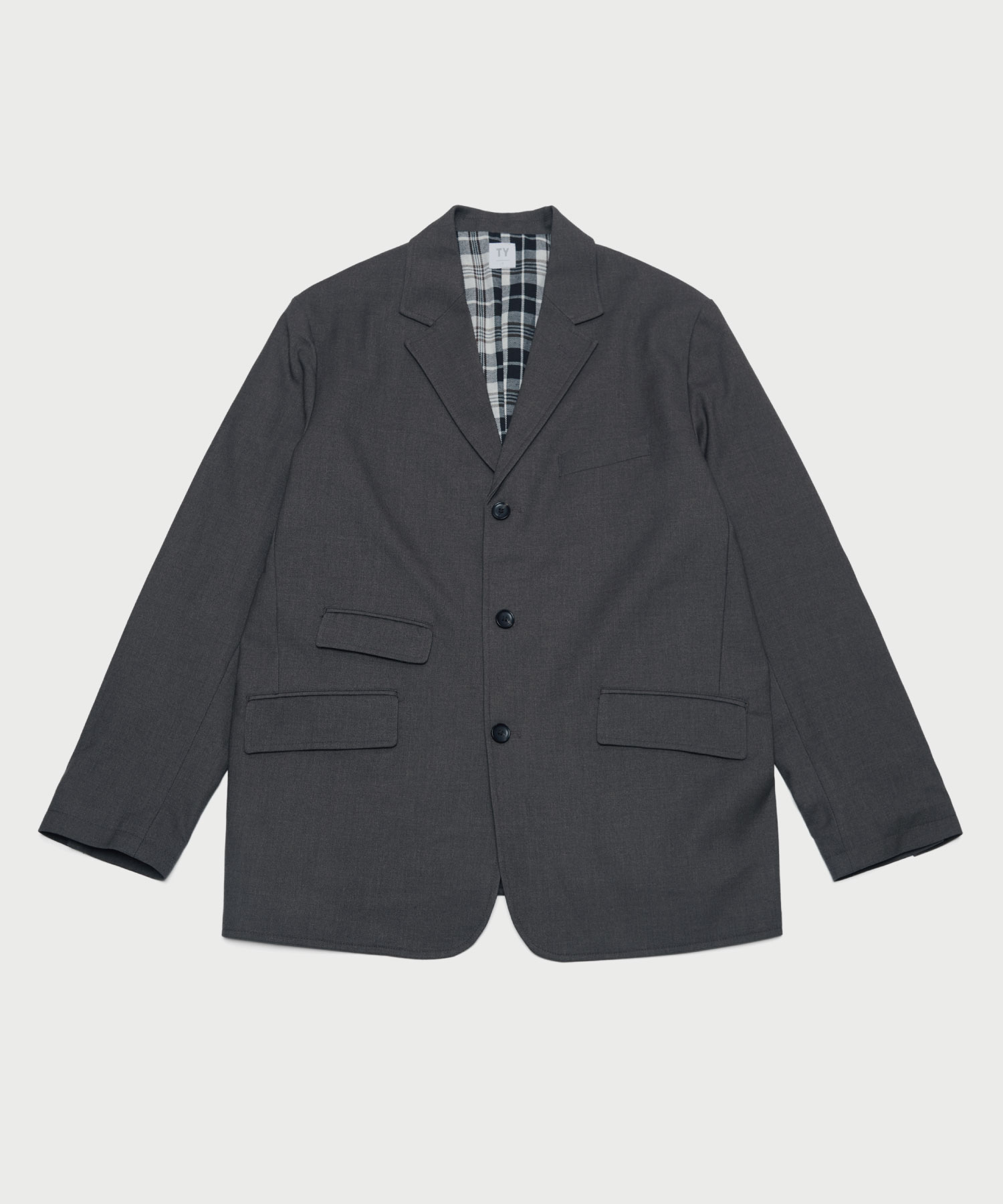 Classic wool suit jacket_Gray