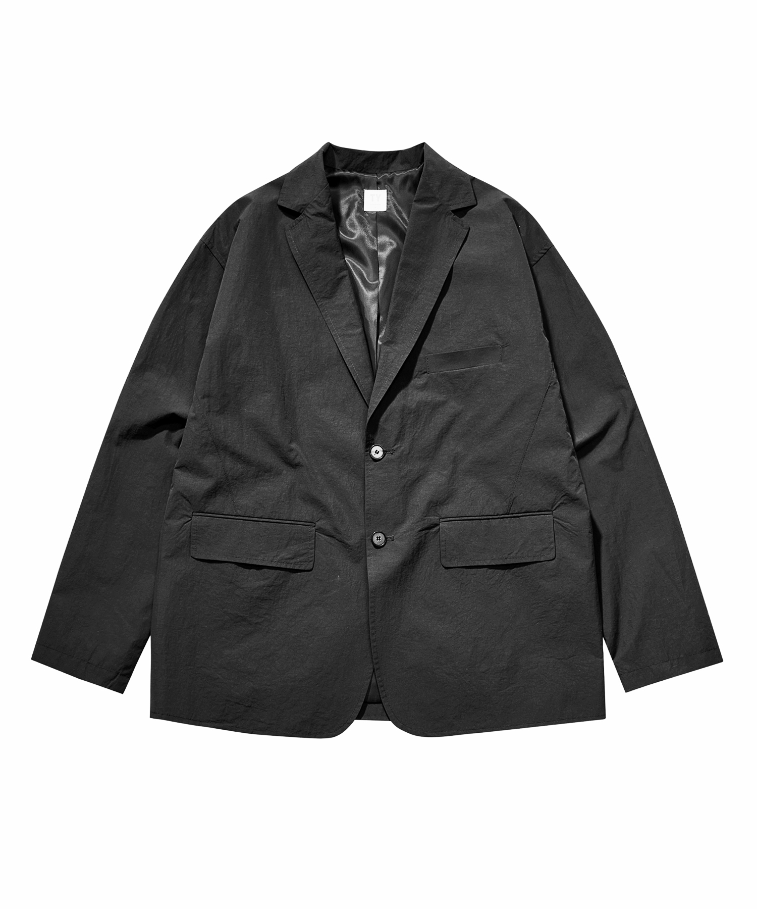 Office casual sports two button jacket_Black