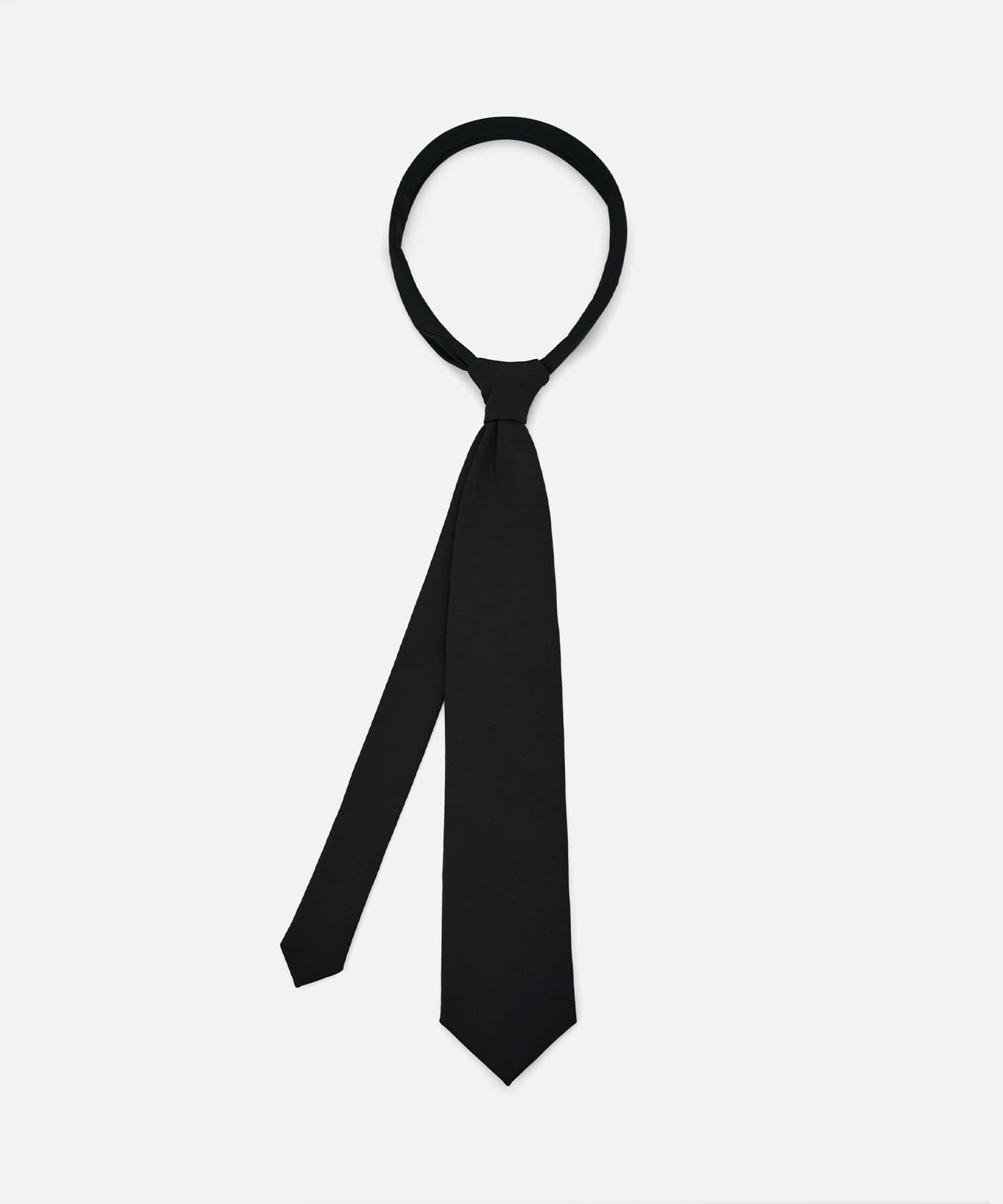 TY solid standard tie_Black