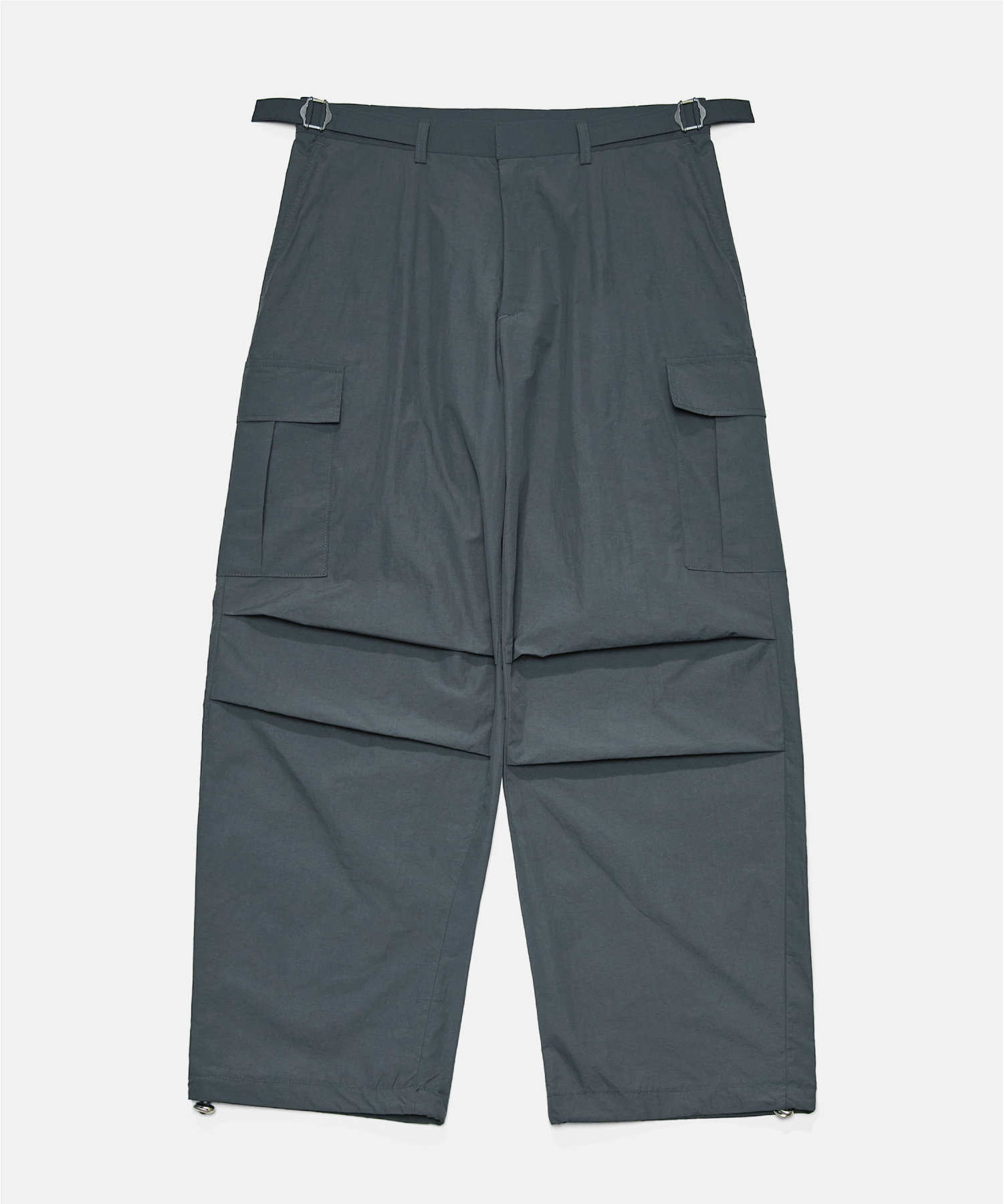 TY sports casual parachute pants_Charcoal