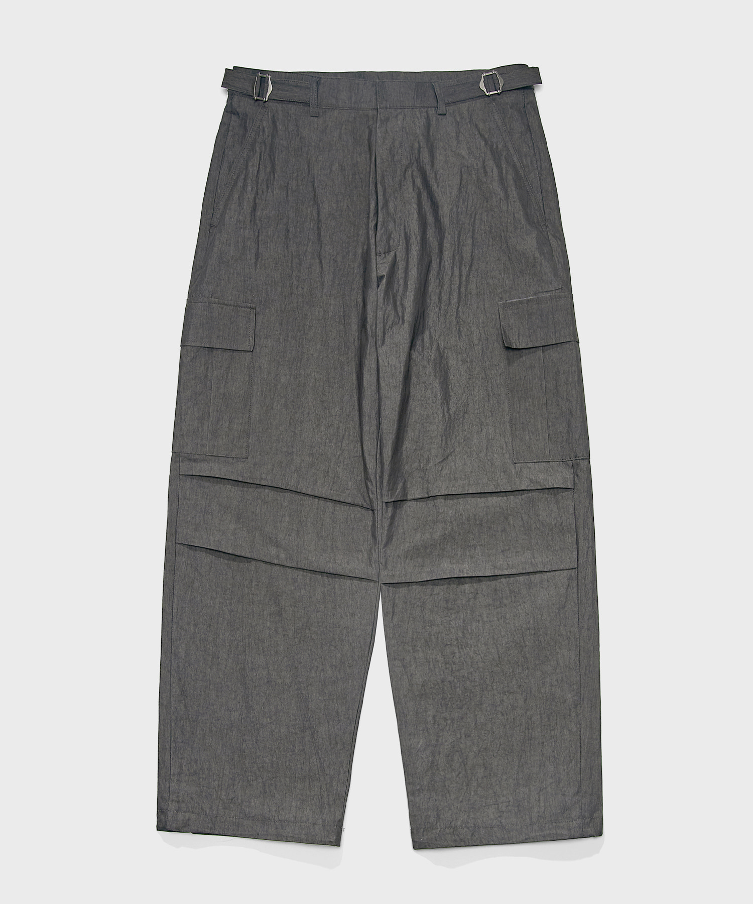 TY office casual sports parachute pants_Gray