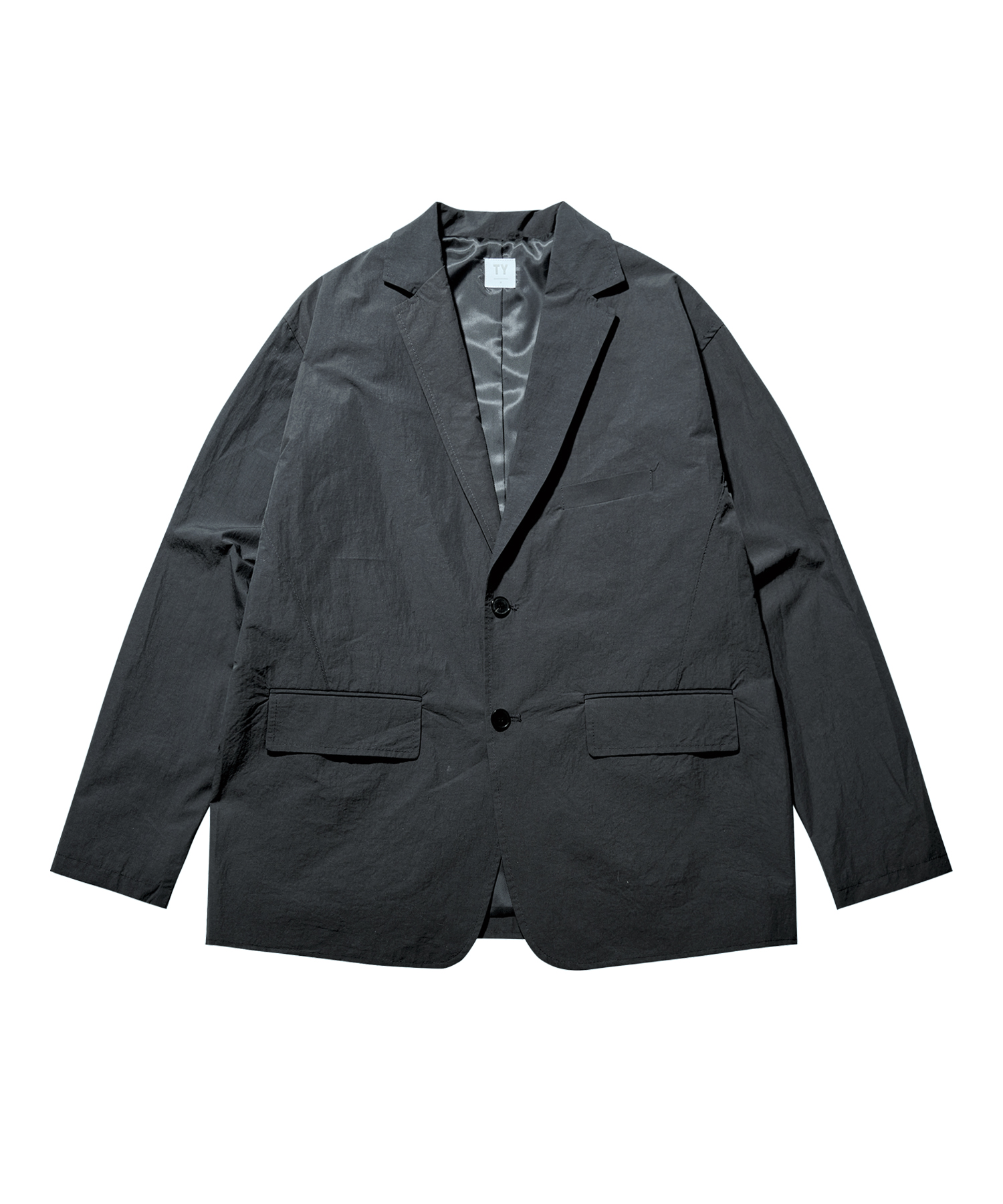 Office casual sports two button jacket_Charcoal
