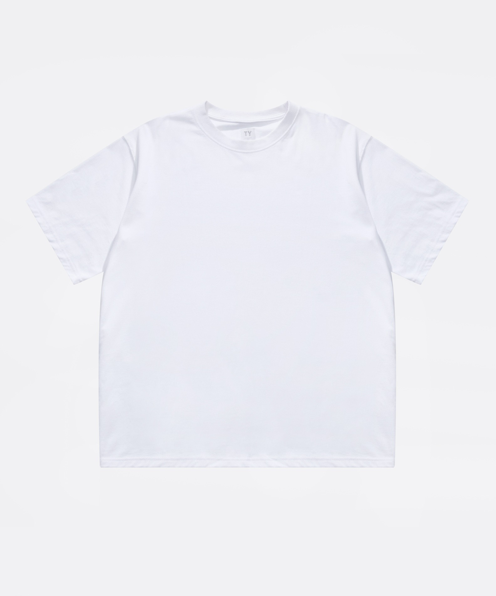 Round short sleeve t-shirts_White