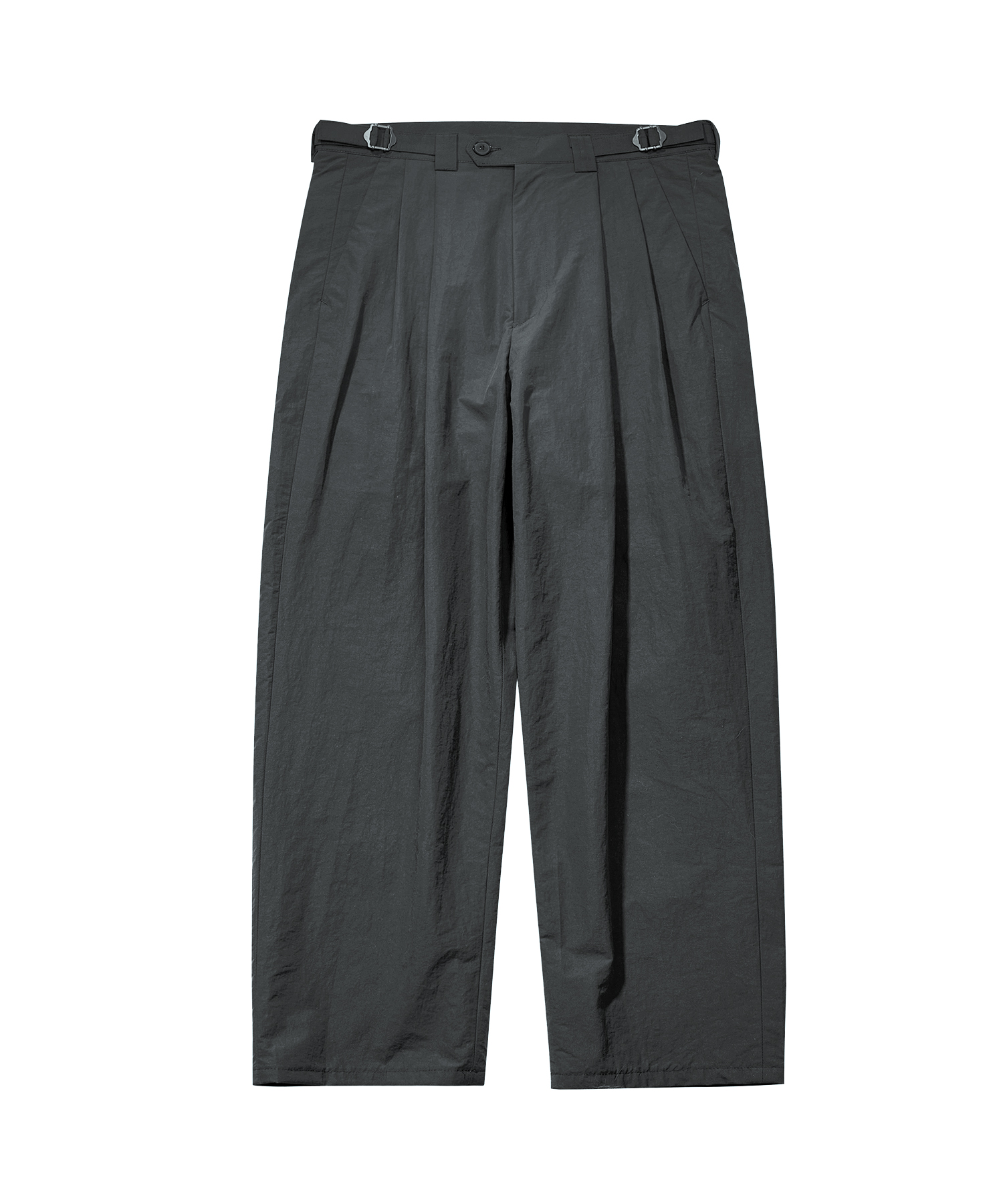 Office casual sports two-pleats trouser_Charcoal