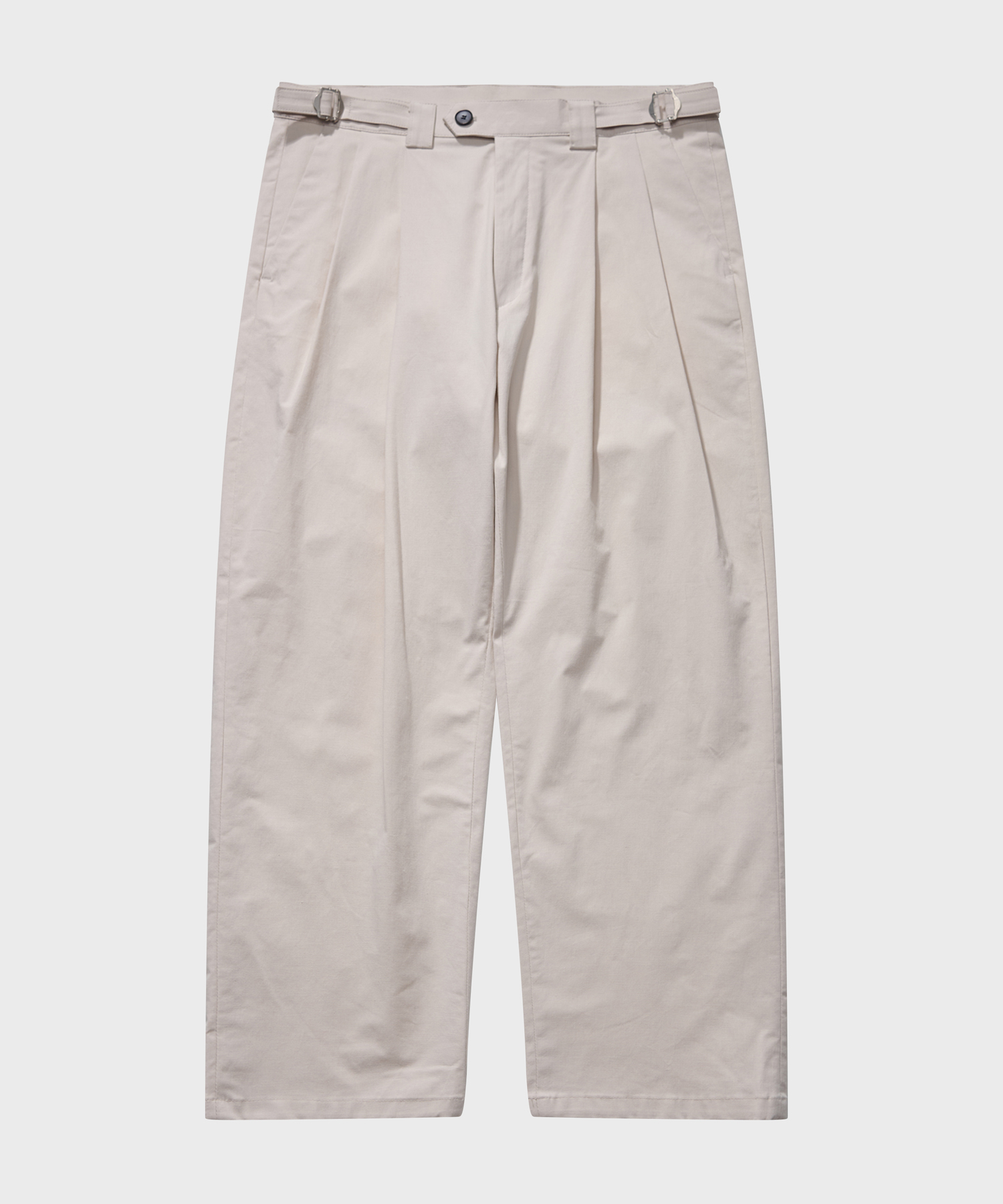 Comfort suit two-pleats pants_Light Gray