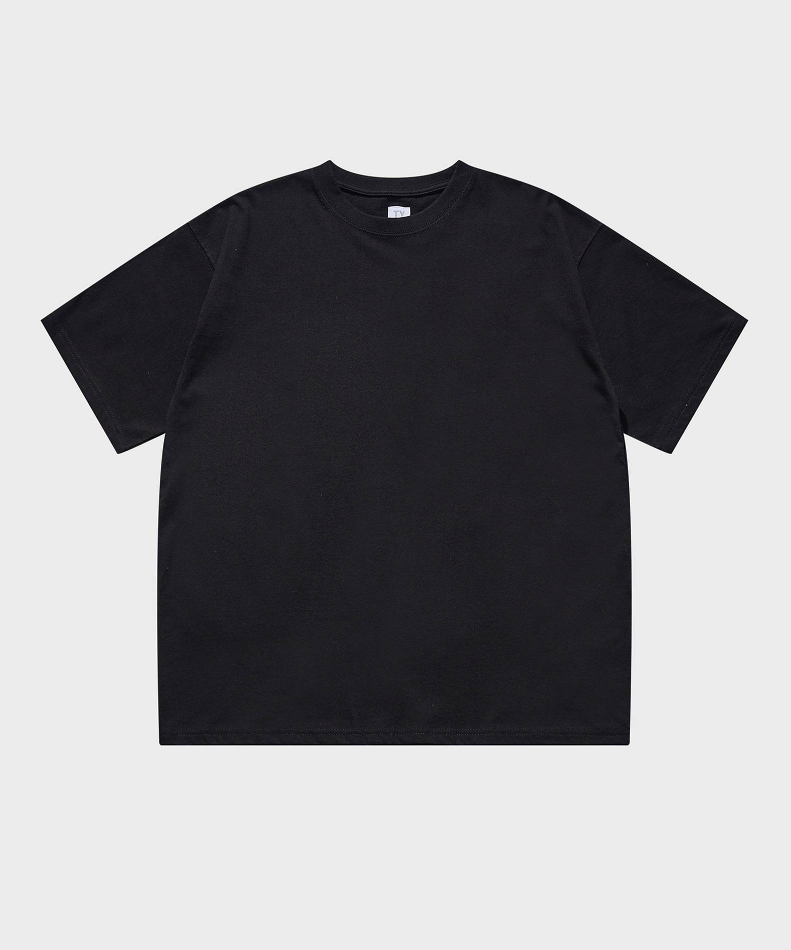 Round short sleeve t-shirts_Black
